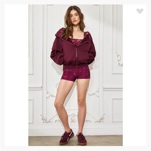 POPFLEX Fleur d’amour Zip Cloud Hoodie